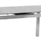 Armen Living Ivan Extension Dining Table in Brushed Stainless Steel and Gray Tempered Glass Top LCIVDIGG - alternate 6